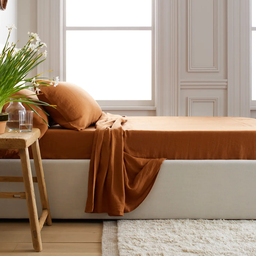 European Linen Bed Sheet Set