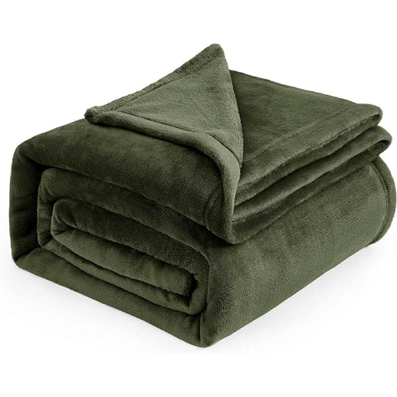 Lightweight Plush Fuzzy Cozy Fleece Bed Blankets