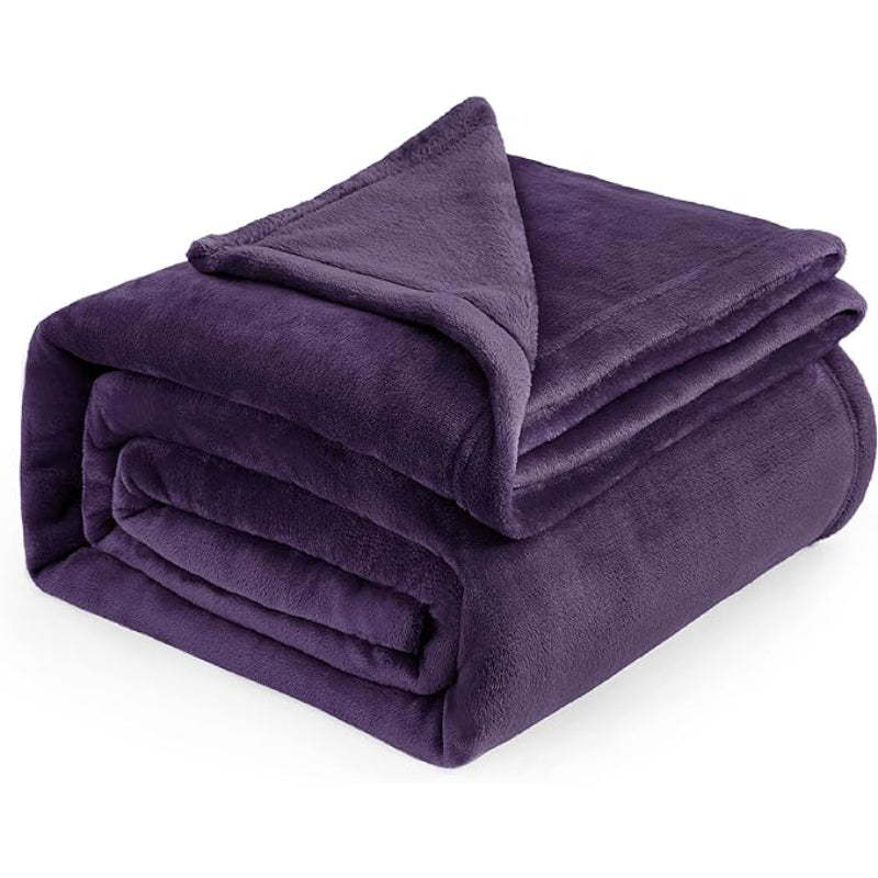 Lightweight Plush Fuzzy Cozy Fleece Bed Blankets