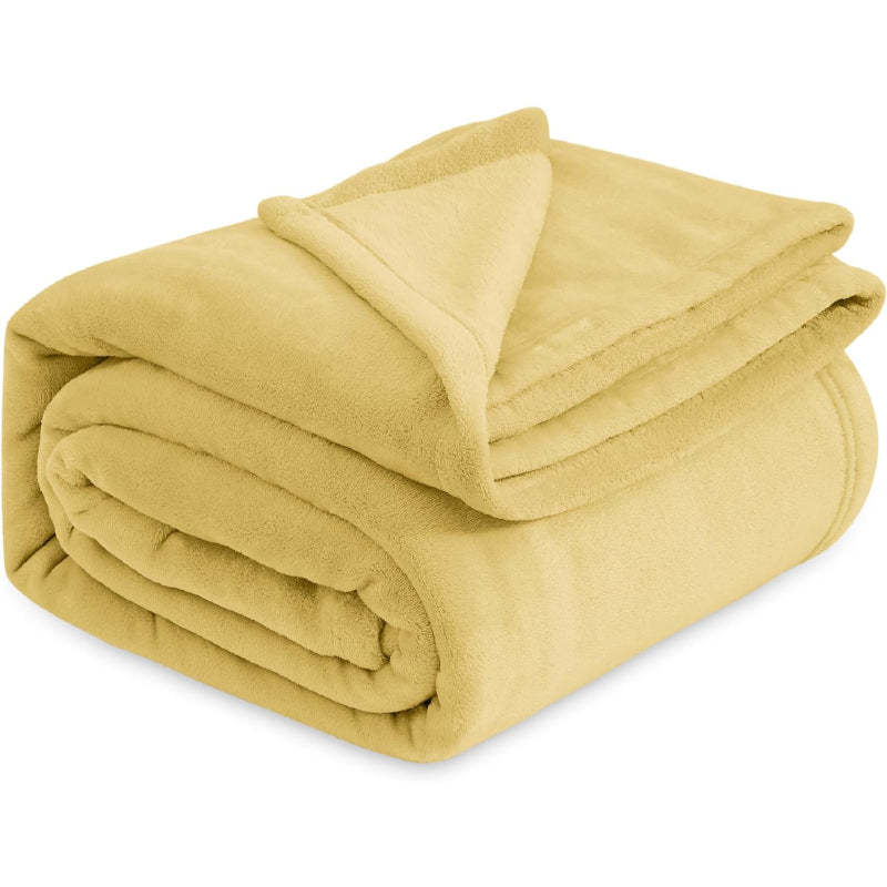 Lightweight Plush Fuzzy Cozy Fleece Bed Blankets