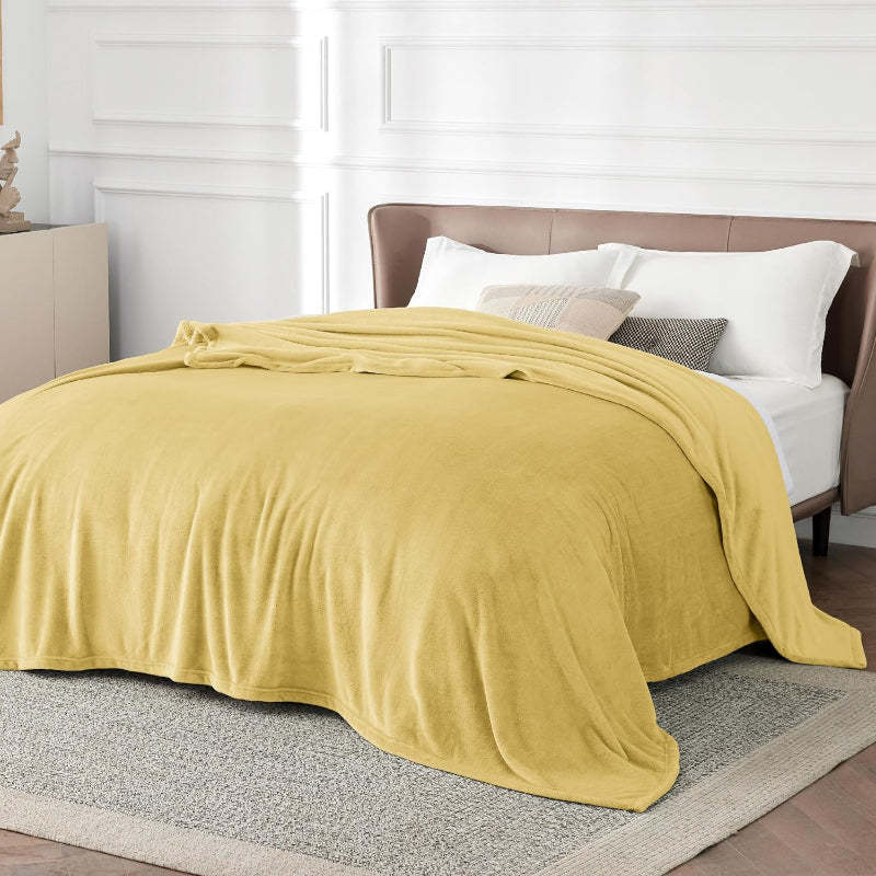 Lightweight Plush Fuzzy Cozy Fleece Bed Blankets