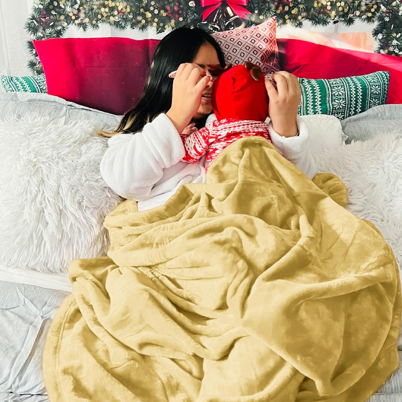 Lightweight Plush Fuzzy Cozy Fleece Bed BlanketsLightweight Plush Fuzzy Cozy Fleece Bed Blankets - Image 4