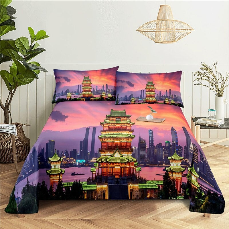 Castle Printed Bedding Set