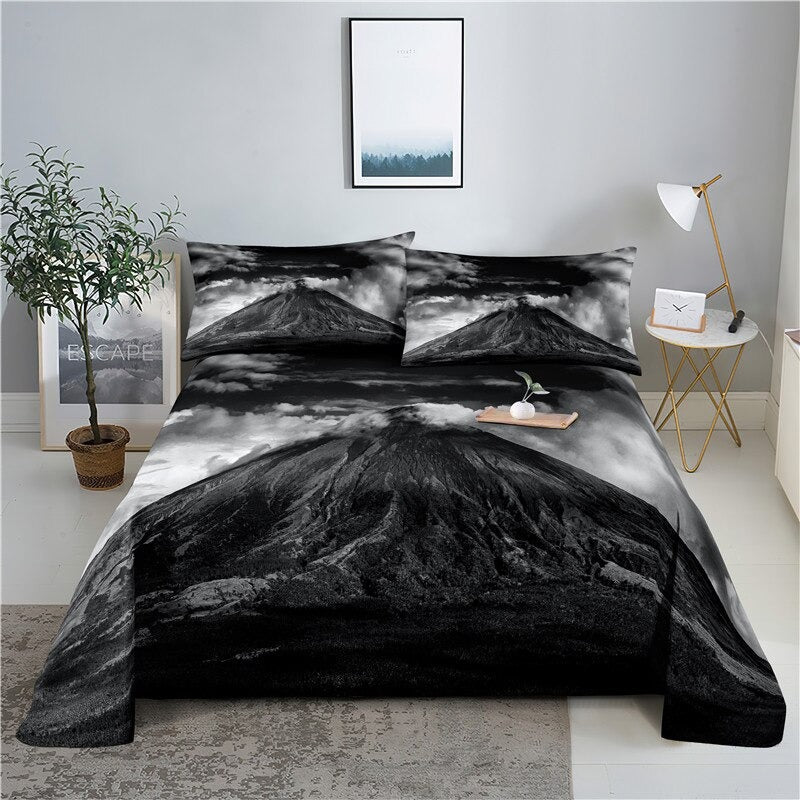 Volcano Print Bedding Set