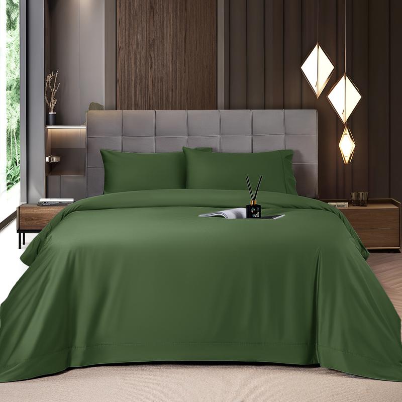Deep Pocket Bedding Set With Smooth Fitted Sheet And Wrinkle Resistant Design