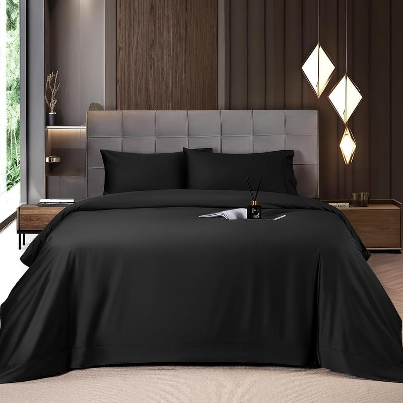 Deep Pocket Bedding Set With Smooth Fitted Sheet And Wrinkle Resistant Design