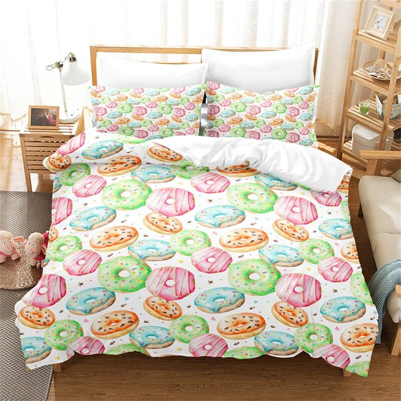 Fruit Desserts 3D Print Duvet Cover Set
