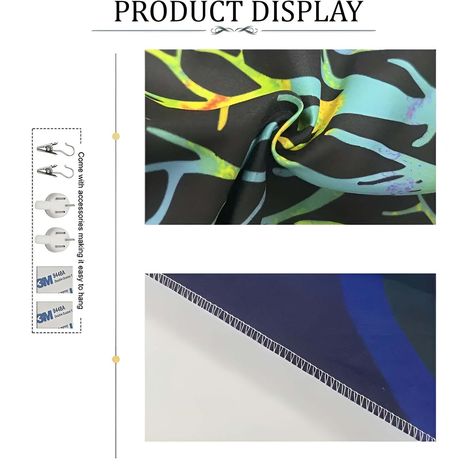 UV Reactive Tree Of Life Wall Tapestry With Psychedelic Design