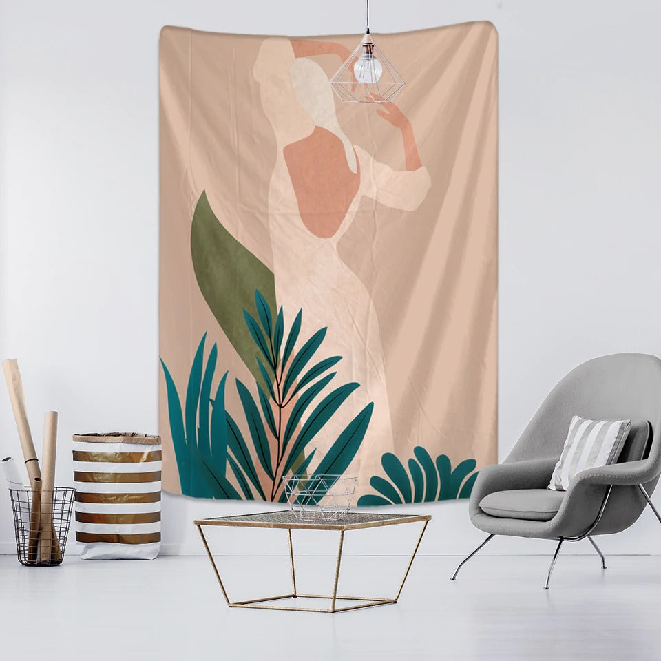 Simplicity Creative Illustration Tapestry Wall Hanging Tapis Cloth