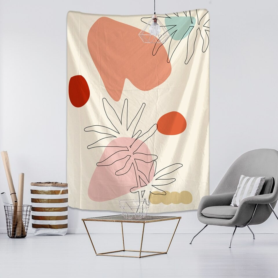Simplicity Creative Illustration Tapestry Wall Hanging Tapis Cloth