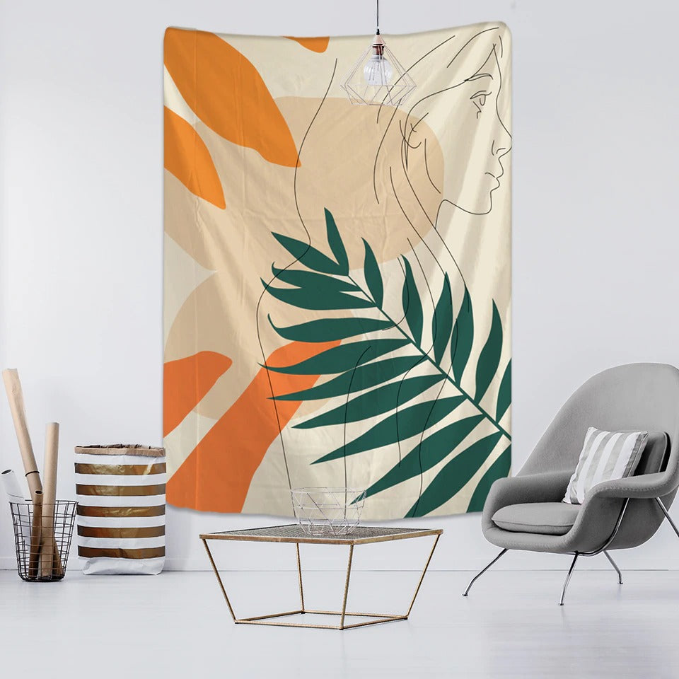 Simplicity Creative Illustration Tapestry Wall Hanging Tapis Cloth