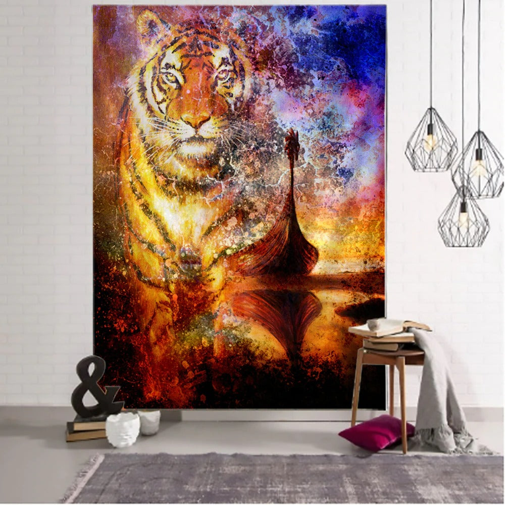 Animal Tapestry Wall Hanging Tapis Cloth