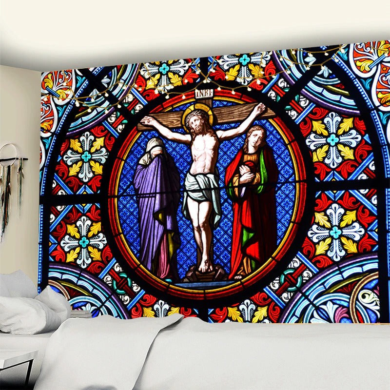 Oil Canvas Painting Tapestry Wall Hanging Tapis Cloth