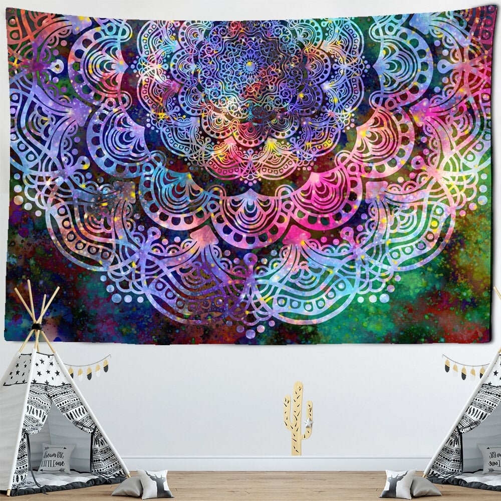 Mandala Indian Style Tapestry Wall Hanging Tapis Cloth