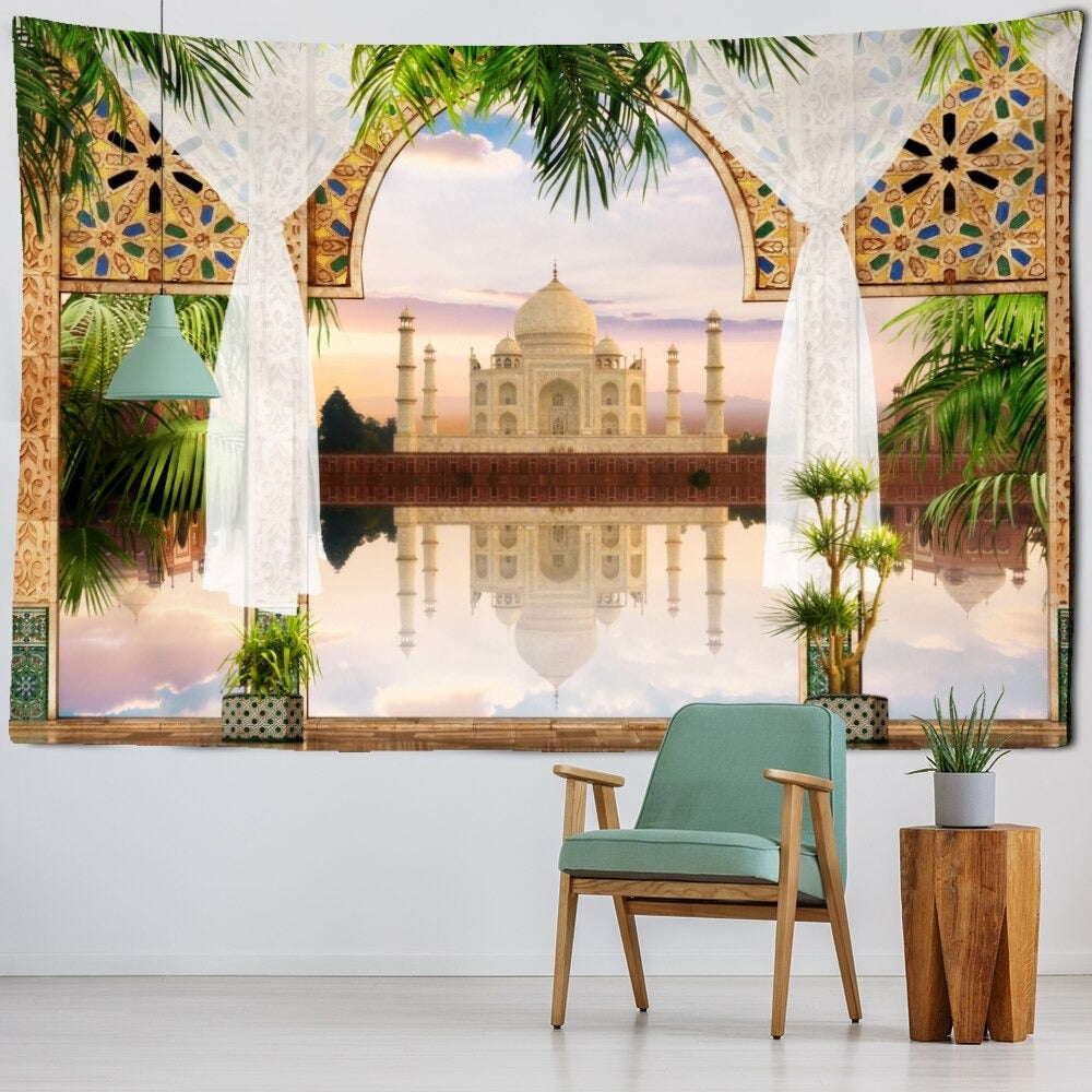 Scenic Sunshine Tapestry Wall Hanging Tapis Cloth