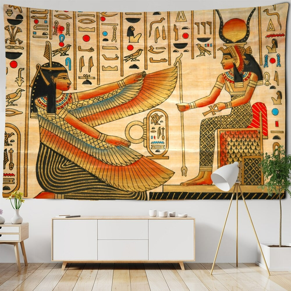 Egyptian Style Art Tapestry Wall Hanging Tapis Cloth