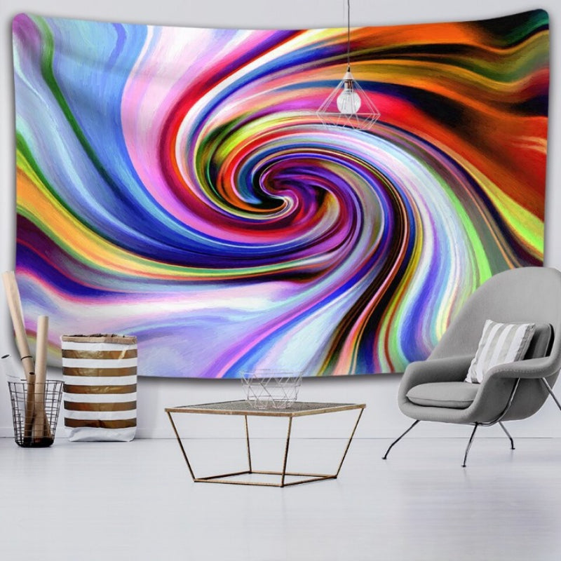 Color Swirl Tapestry Wall Hanging Tapis Cloth