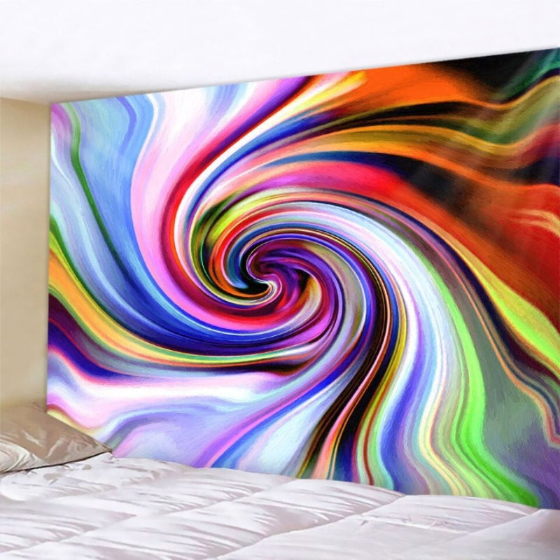 Color Swirl Tapestry Wall Hanging Tapis Cloth