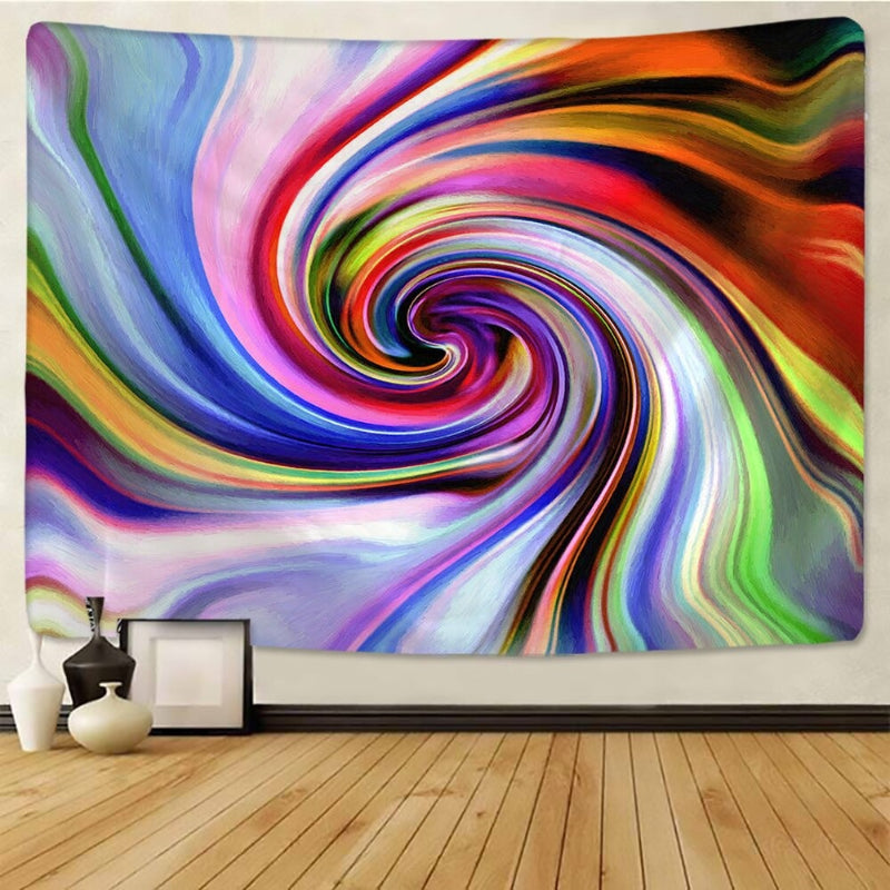 Color Swirl Tapestry Wall Hanging Tapis Cloth
