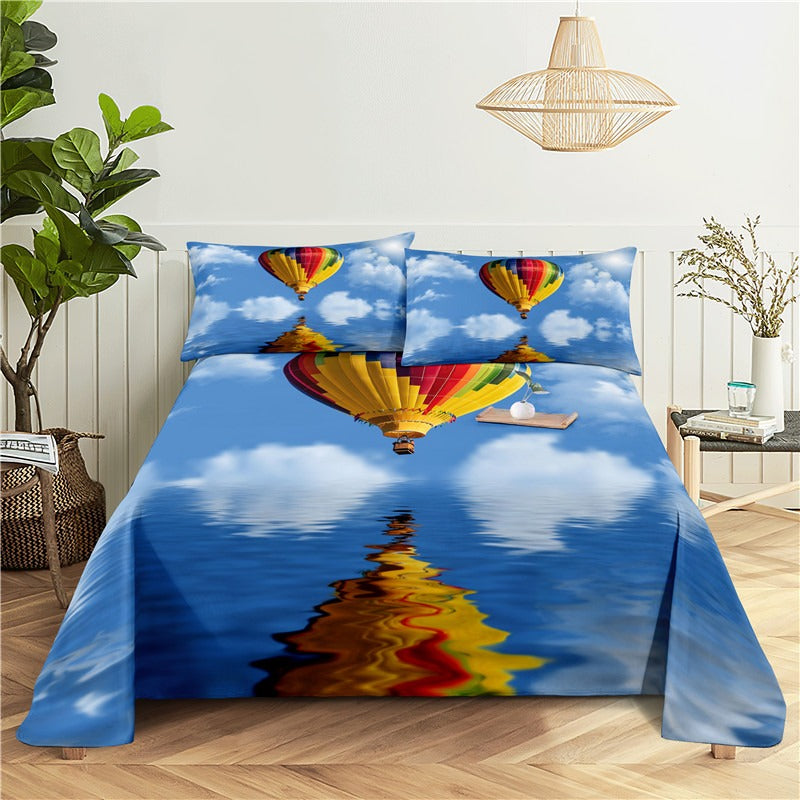 Hot Air Balloon Print Bedding Set