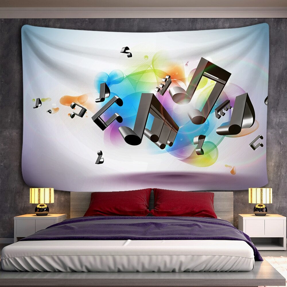 Psychedelic Music Tapestry Wall Hanging Tapis Cloth
