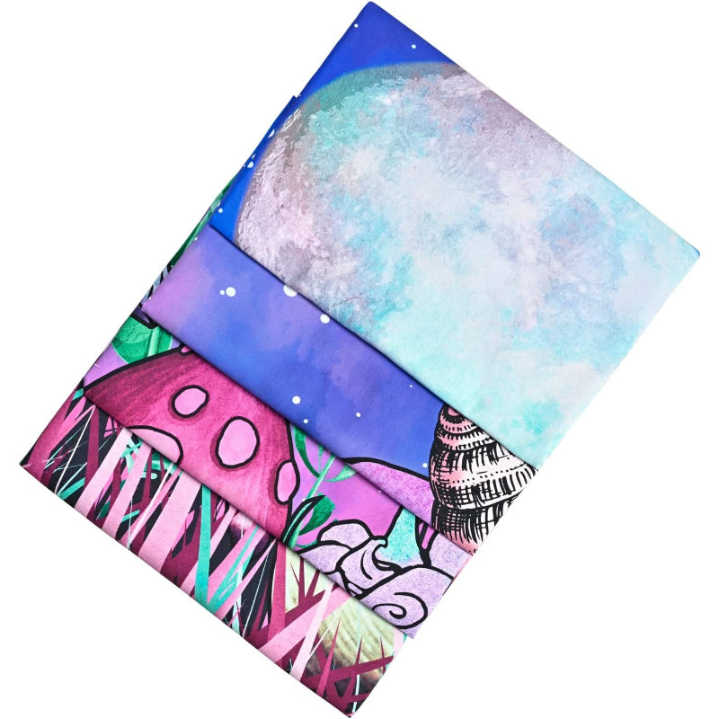 Mushroom Tapestry Moon And Stars Tapestry Snail Tapestry Plants and Leaves Tapestries Fantasy Fairy Tale Tapestry Wall Hanging For Bedroom