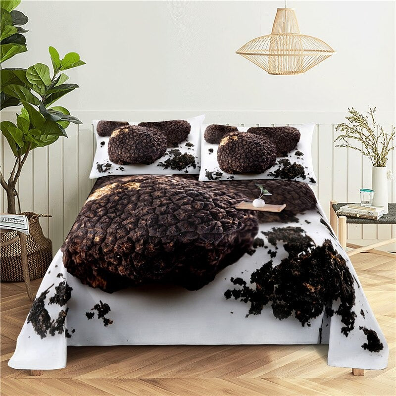 Delicious Food Print Flat Bedding Set