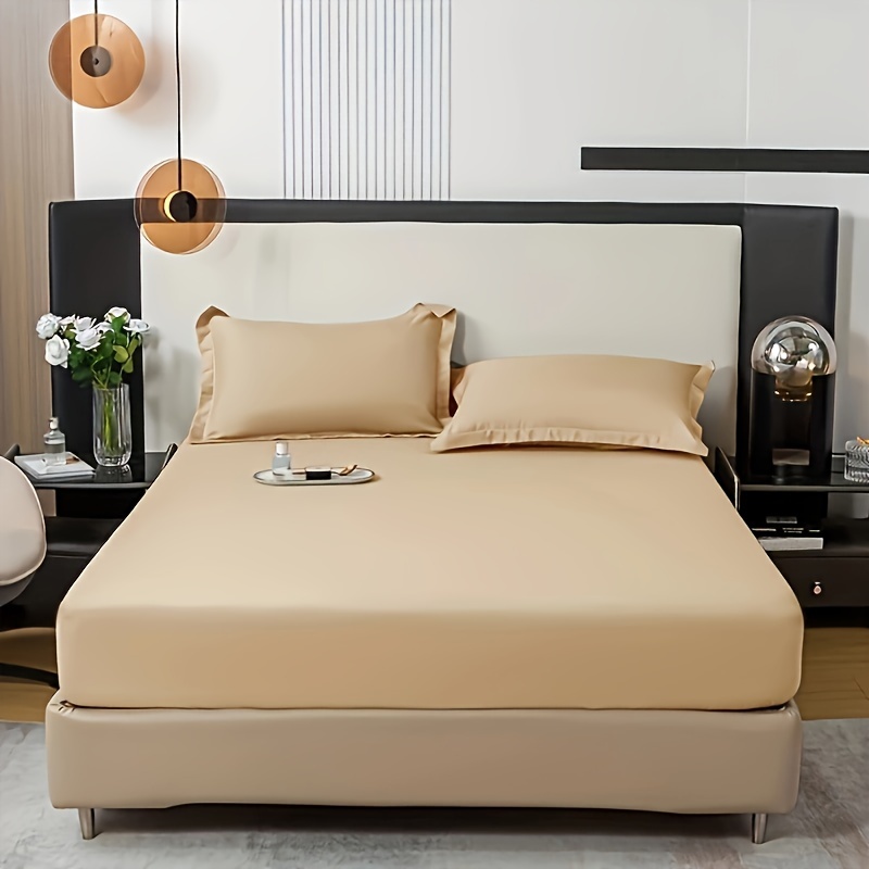 Pack Of 3 Soft Fitted Bedsheet Set With Non Slip Fitted Fabric