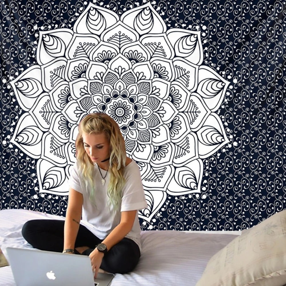 Indian Mandala Tapestry Wall Hanging Tapis Cloth