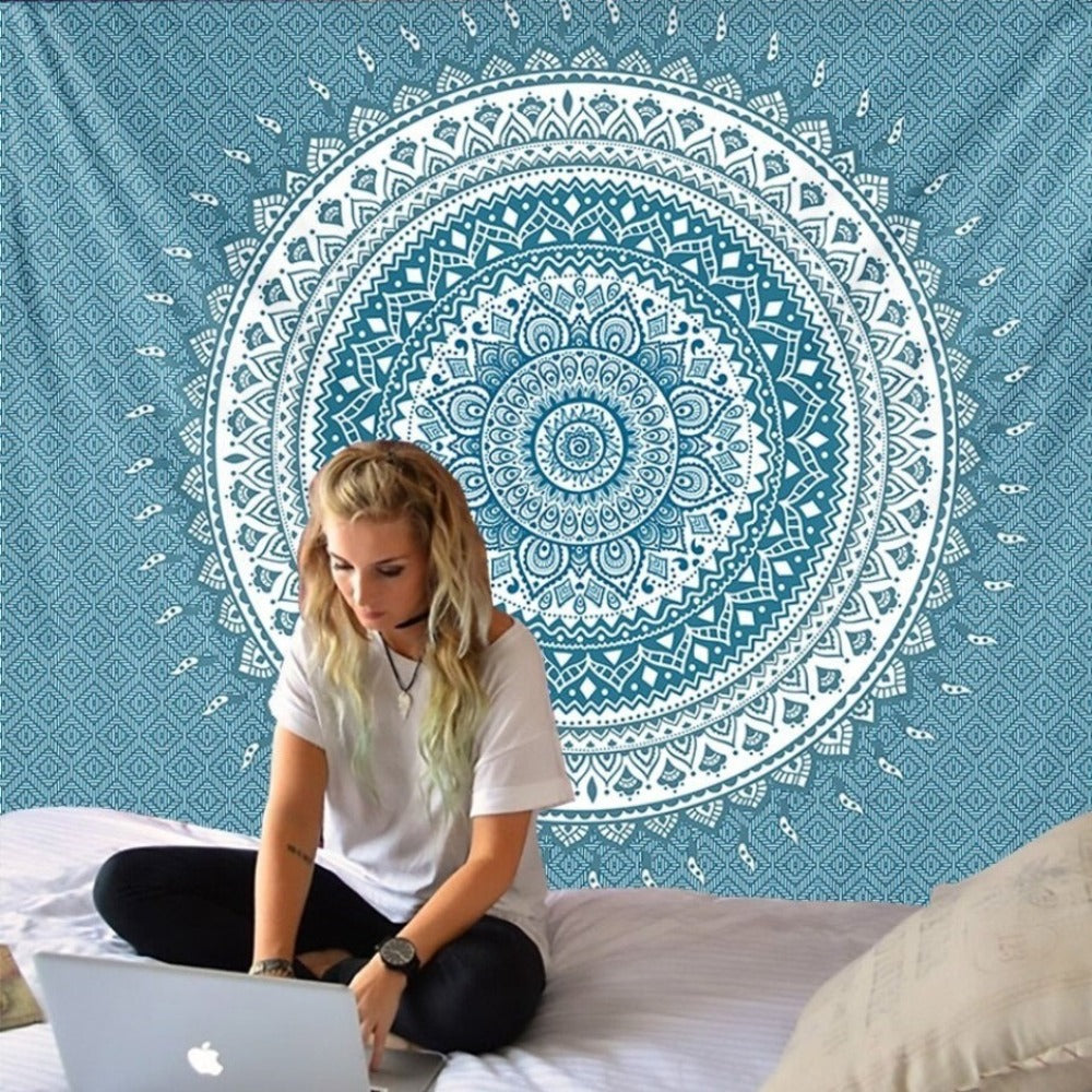 Indian Mandala Tapestry Wall Hanging Tapis Cloth