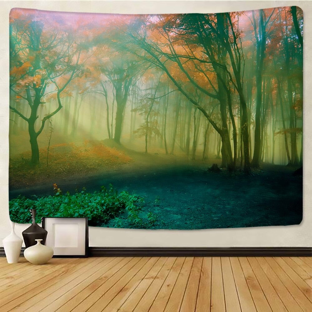 Natural Landscape Tapestry Wall Hanging Tapis Cloth