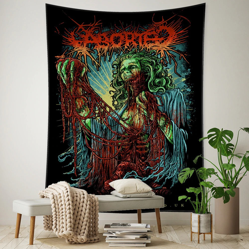 Demon Art Wall Hanging Background Cloth Tapestry