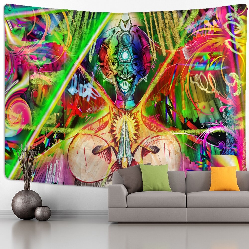 Abstract Print Tapestry Wall Hanging Tapis Cloth