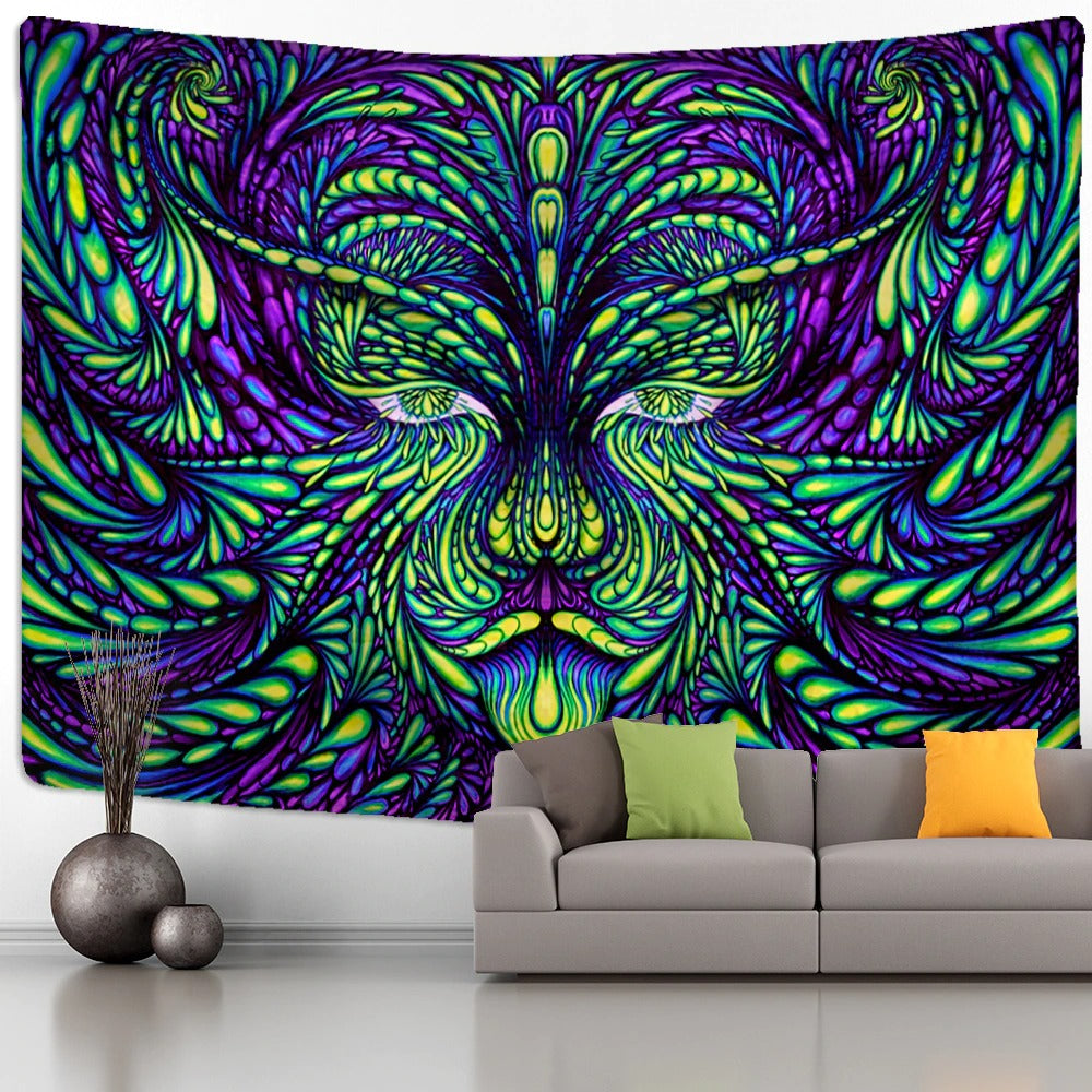 Abstract Print Tapestry Wall Hanging Tapis Cloth