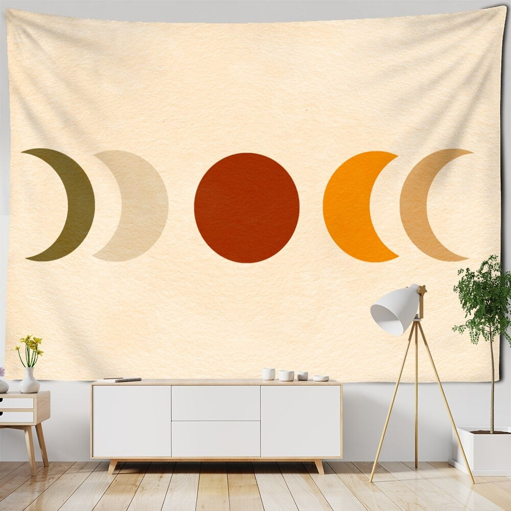 Retro Illustration Tapestry Wall Hanging Tapis Cloth