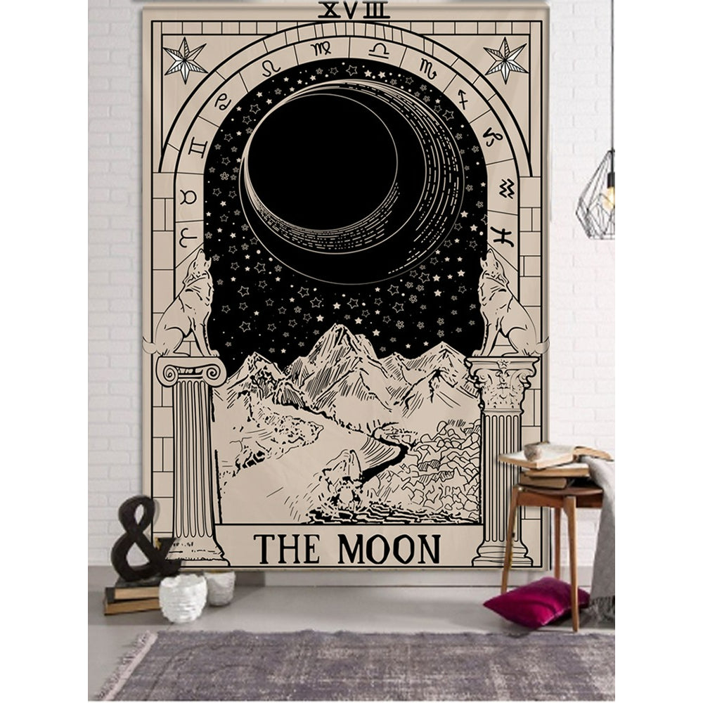 Myth Illustration Style Tapestry Wall Hanging Tapis Cloth