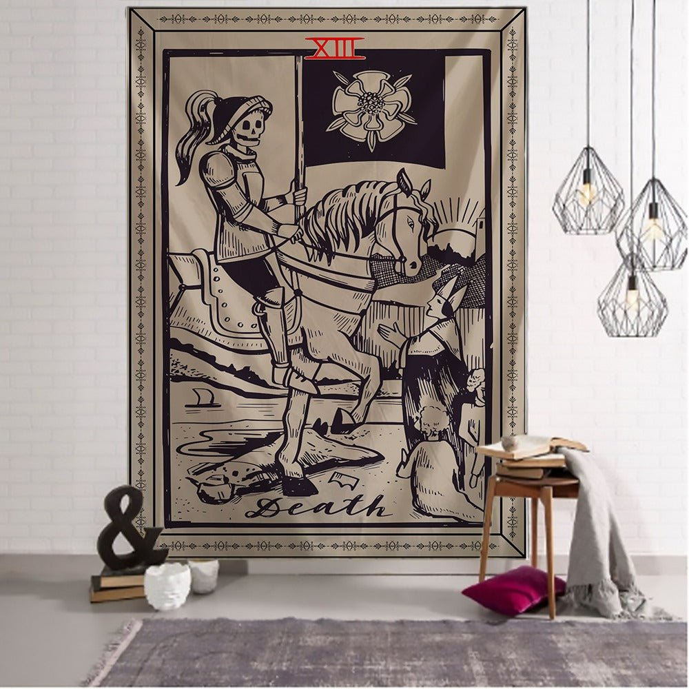 Myth Illustration Style Tapestry Wall Hanging Tapis Cloth