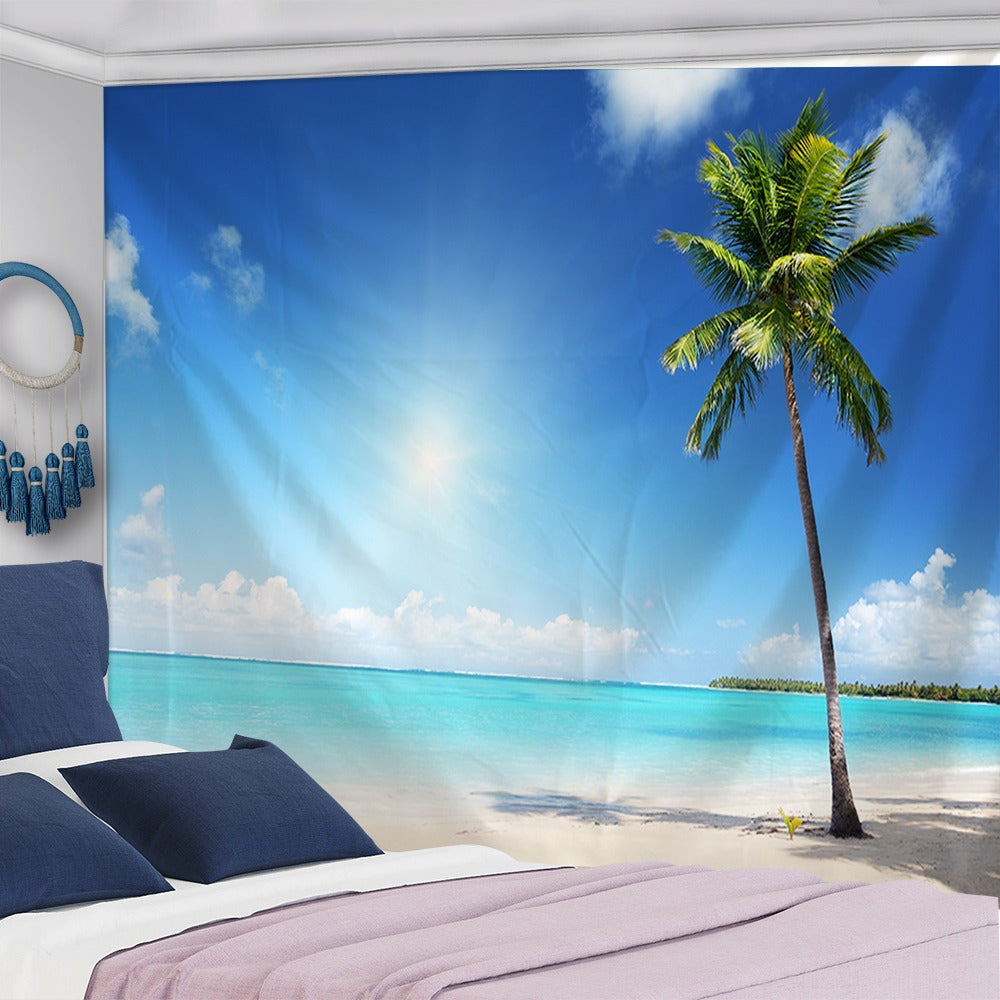 Beach and Sun Tapestry Wall Hanging Tapis Cloth