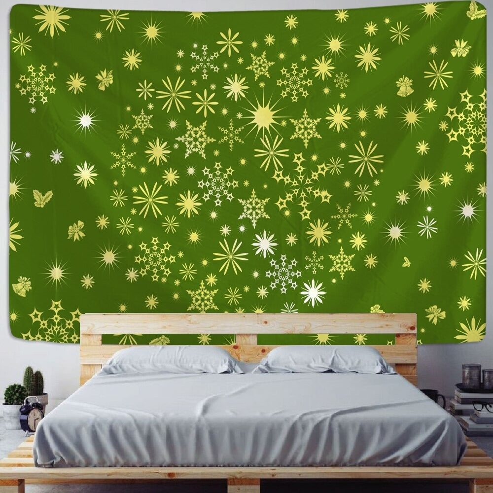 Snowflakes Creative Mandala Tapestry Wall Hanging Tapis Cloth