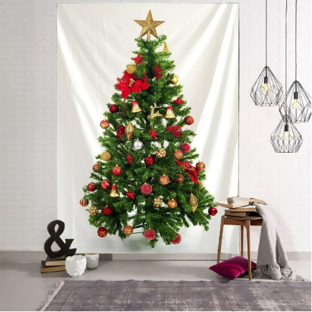 Christmas Tree Tapestry Wall Hanging Tapis ClothChristmas Tree Tapestry Wall Hanging Tapis Cloth - Image 5