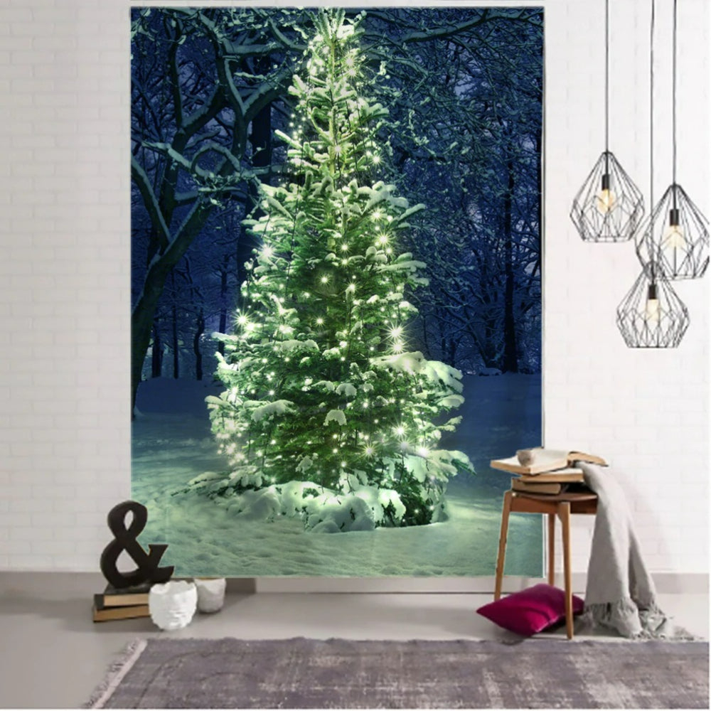 Christmas Tree Tapestry Wall Hanging Tapis ClothChristmas Tree Tapestry Wall Hanging Tapis Cloth - Image 7
