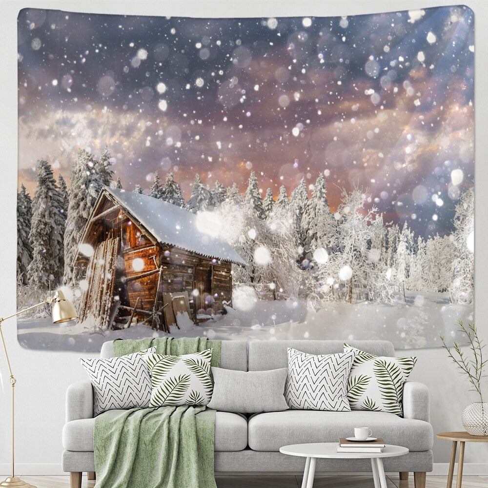 Christmas Santa Claus Tapestry Wall Hanging Tapis Cloth