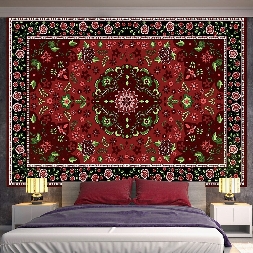 Mandala Hippie Tapestry Wall Hanging Tapis Cloth