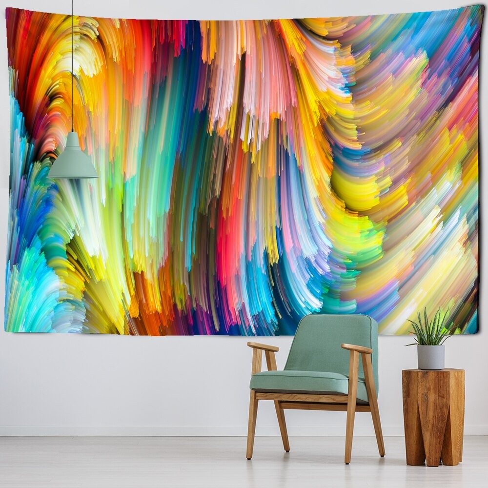 Abstract Oil Paint Tapestry Wall Hanging Tapis Cloth