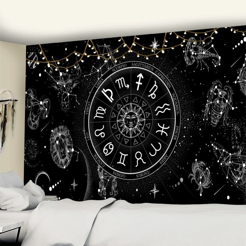 Star Sign Tapestry Wall Hanging Tapis Cloth