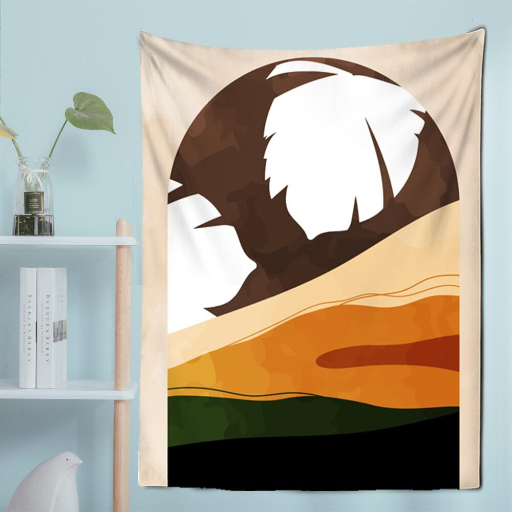 Scenery Art Bohemian Tapestry Wall Hanging Tapis Cloth