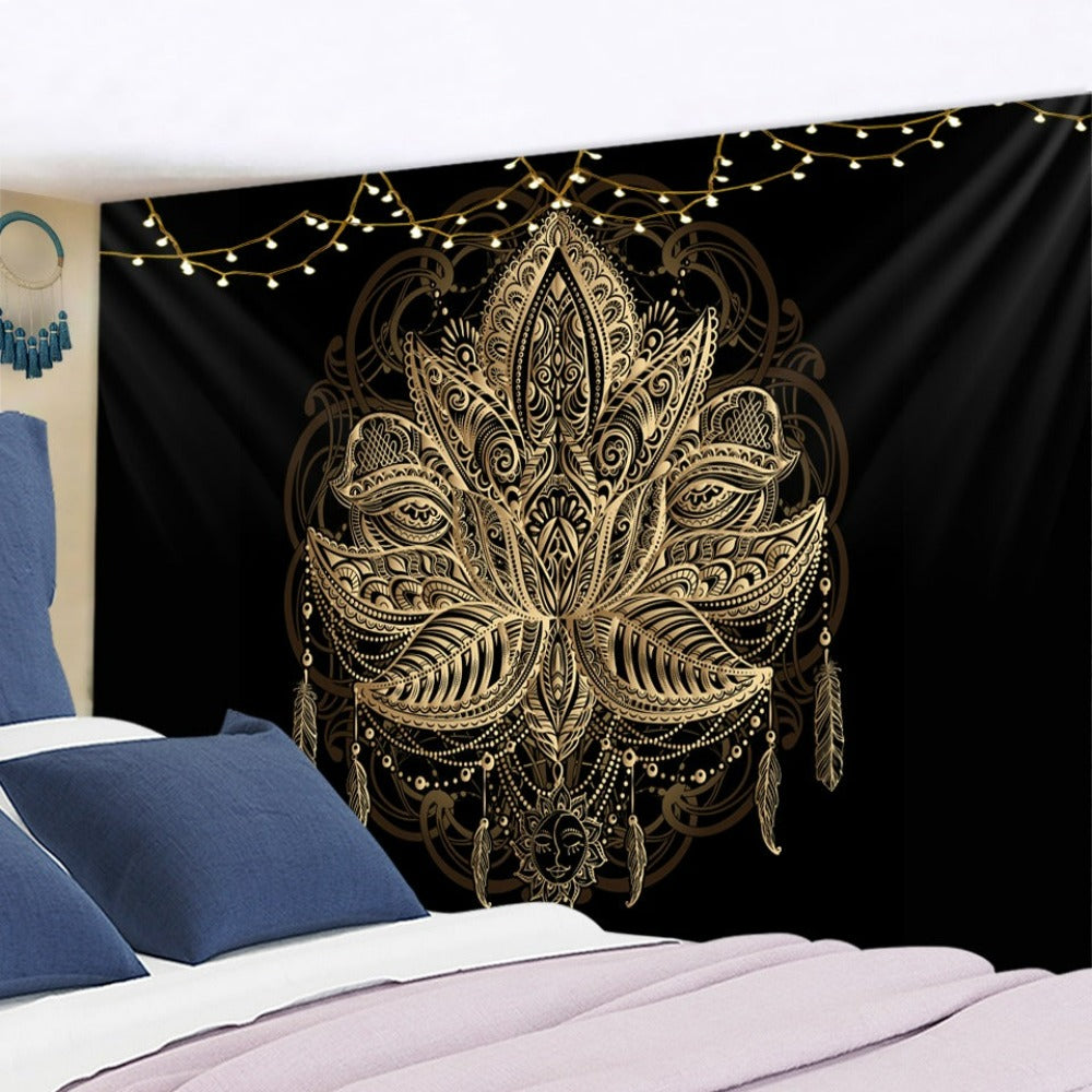 Mandala Moon Tapestry Wall Hanging Tapis Cloth