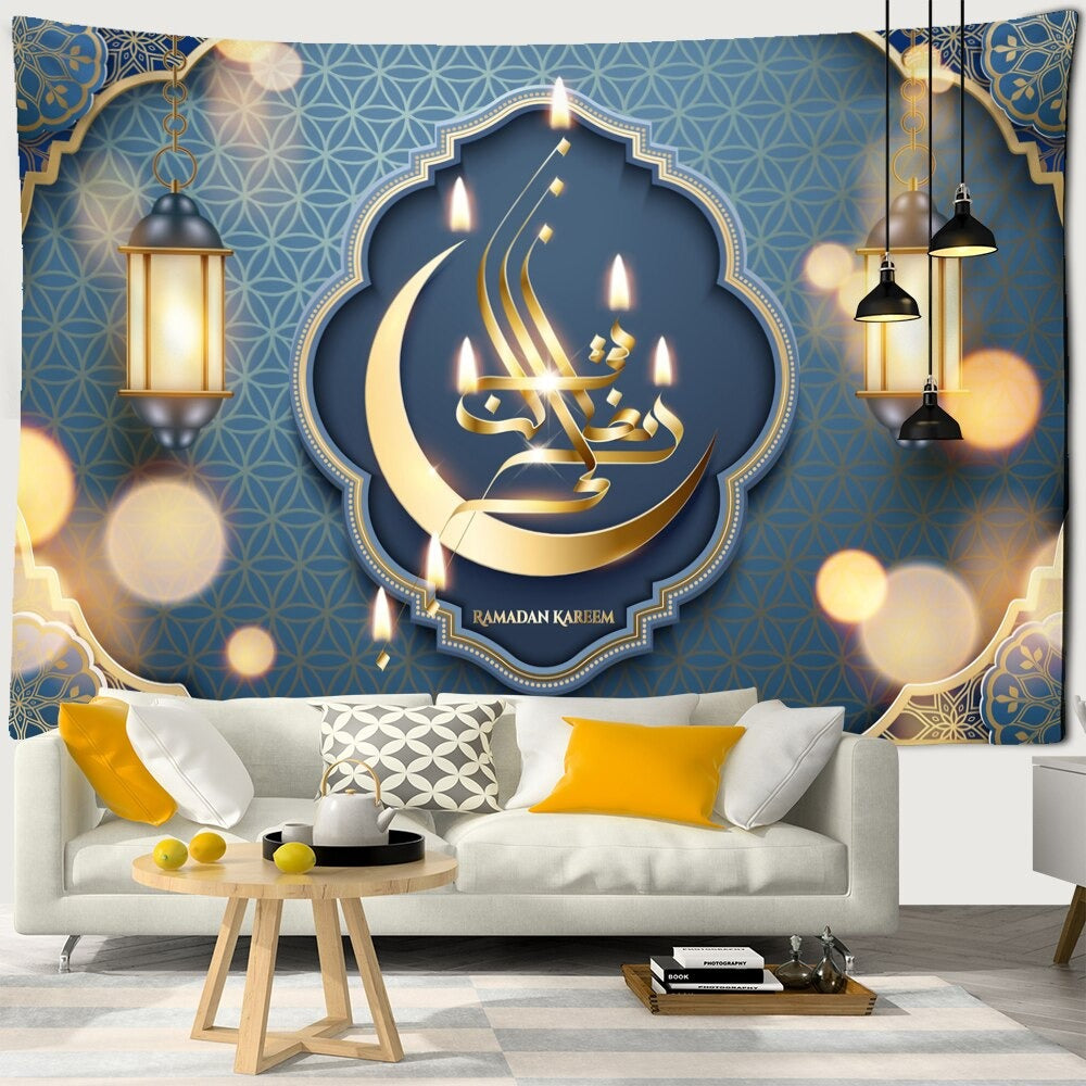 Ramadan Decorations Tapestry Wall Hanging Tapis Cloth