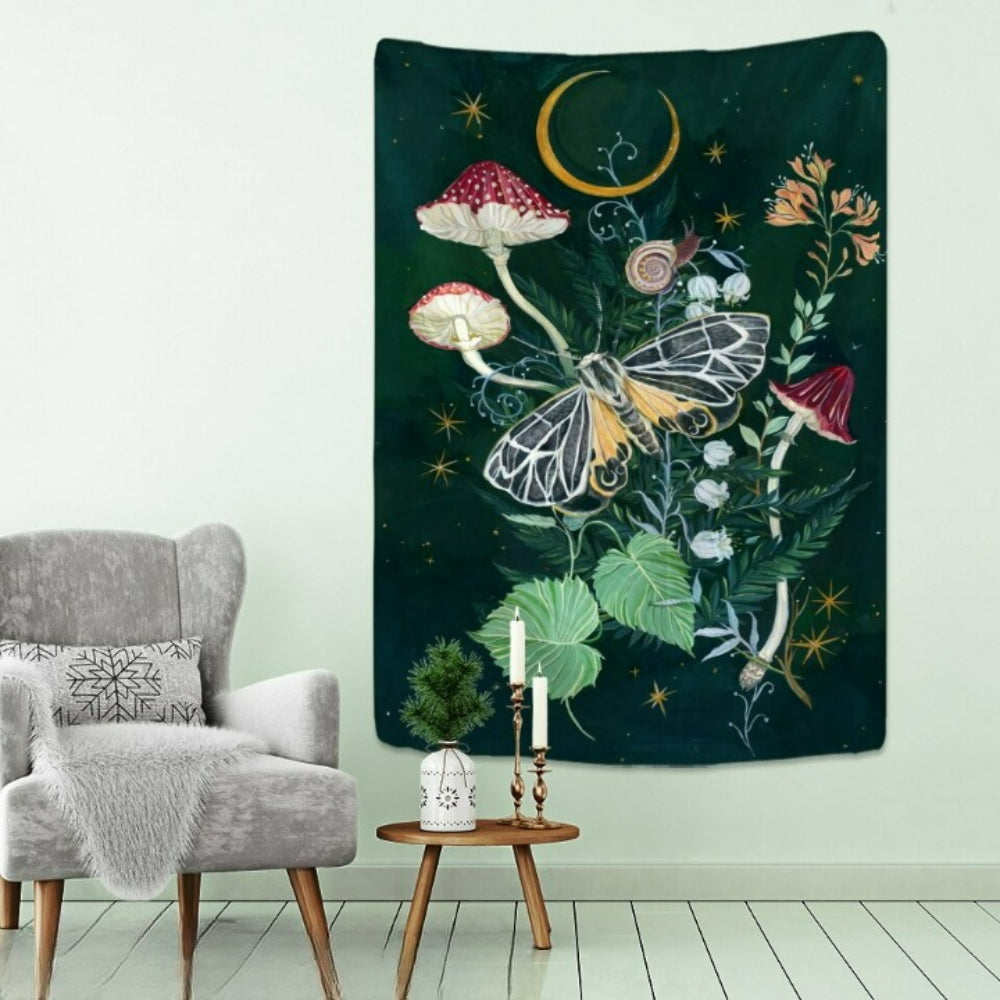 Psychedelic Butterfly Tapestry Wall Hanging Tapis Cloth