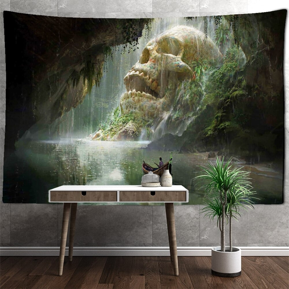 Starry Night Tree Tapestry Wall Hanging Tapis Cloth